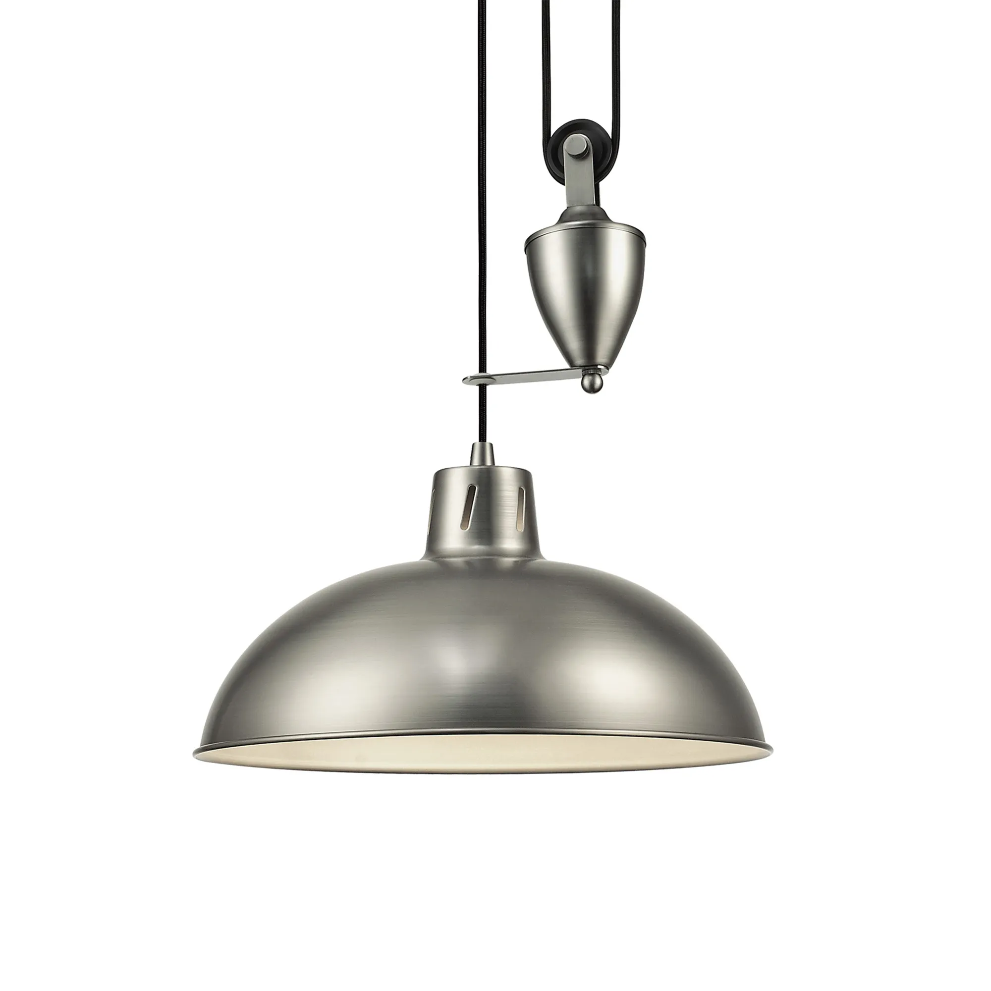 Wellington Pulley System Pendant 1 Light Antique Nickel D0150  Deco Wellington